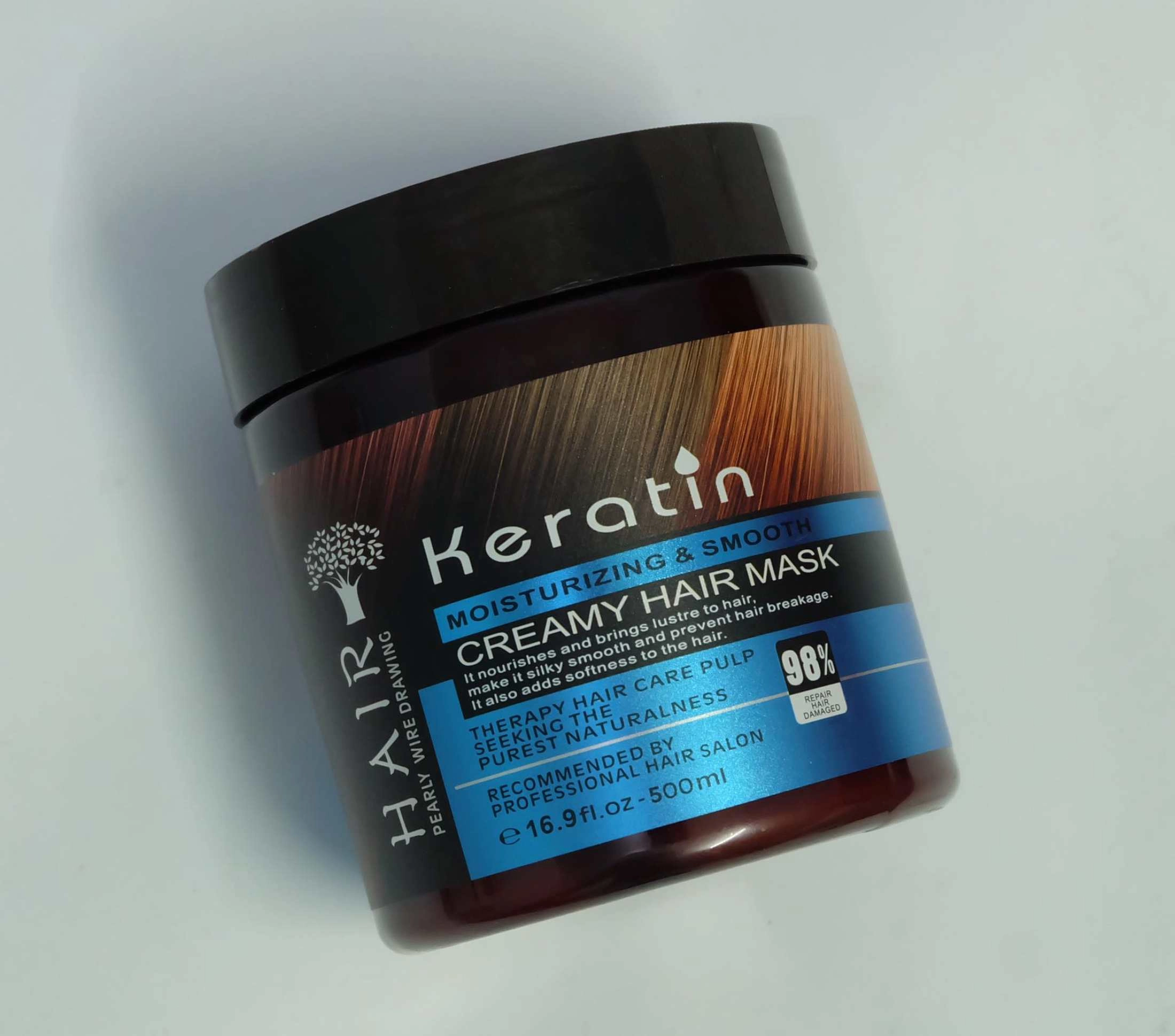 Keratin Moisturizing & Smooth Creamy Hair Mask 500ml