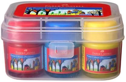 FABER-CASTELL 575807 Poster Color Set Of 6 (Set of 1, Transparent)