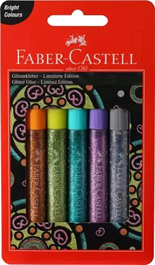 Faber-Castell Glitter Glue Limited Edition (Set of 5, Multicolor)