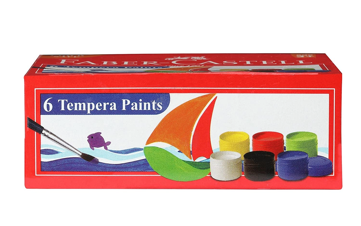 Faber Castell Tempera Paint Set - Pack of 6 (Assorted)