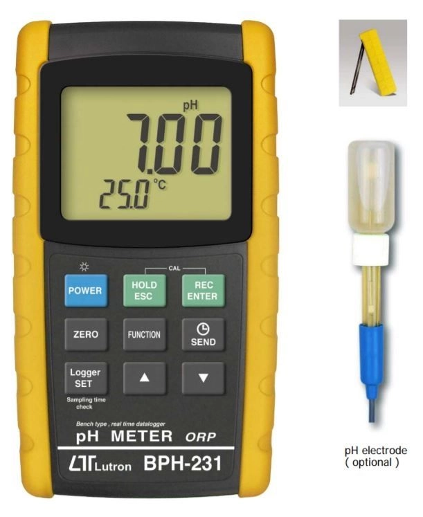 LUTRON PH Meter Bench W/Temp ELCT & Adapter EQL-BPH-231
