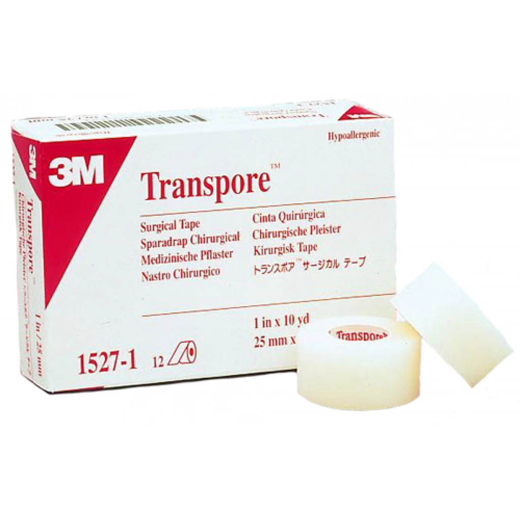 3M™ Transpore™ Medical Tape 1527-2, 50 mm x 9.1 m