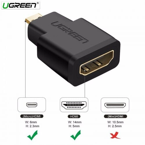 Micro HDMI Male to HDMI Female Adapter