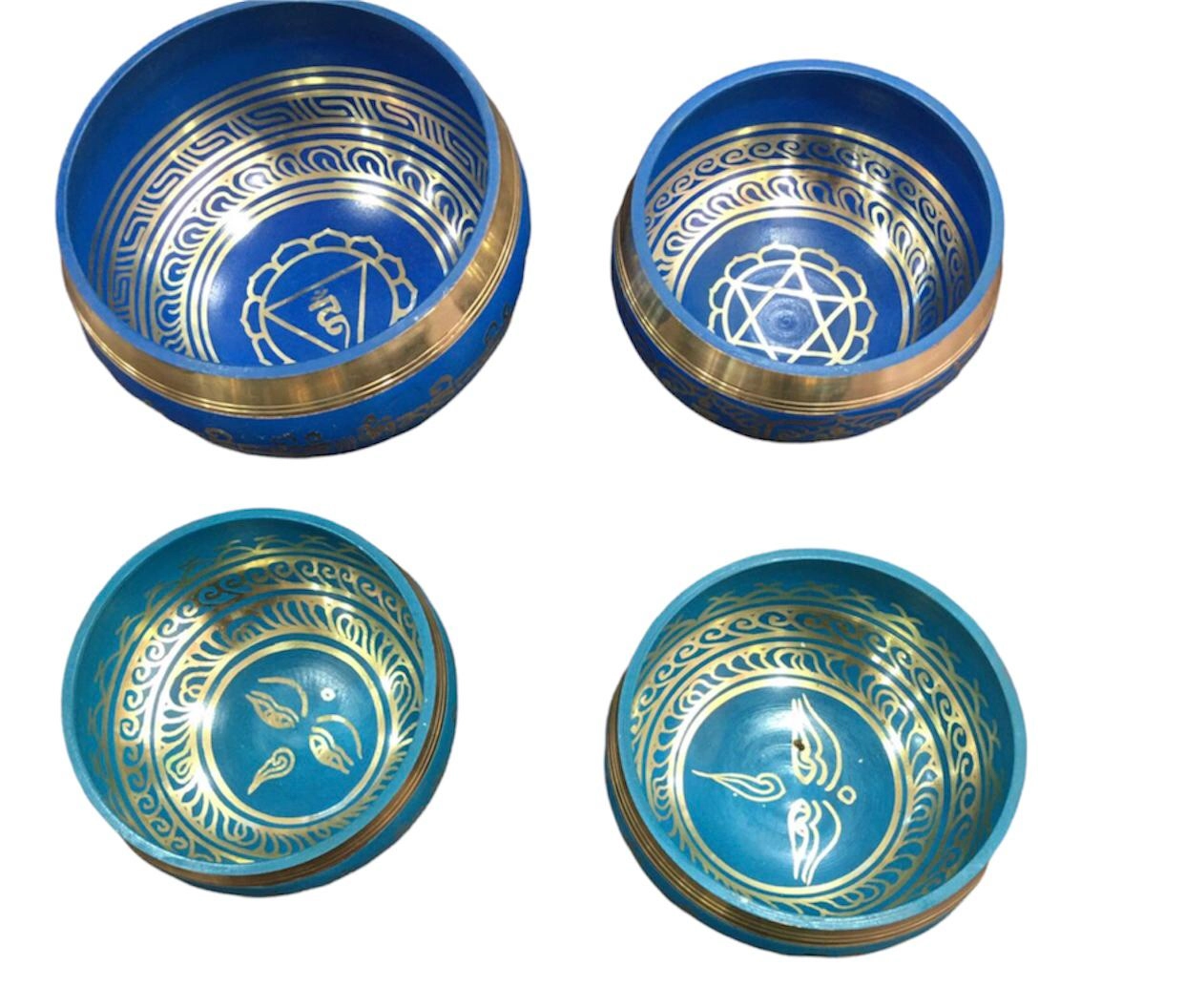 Hand made color singing bowls