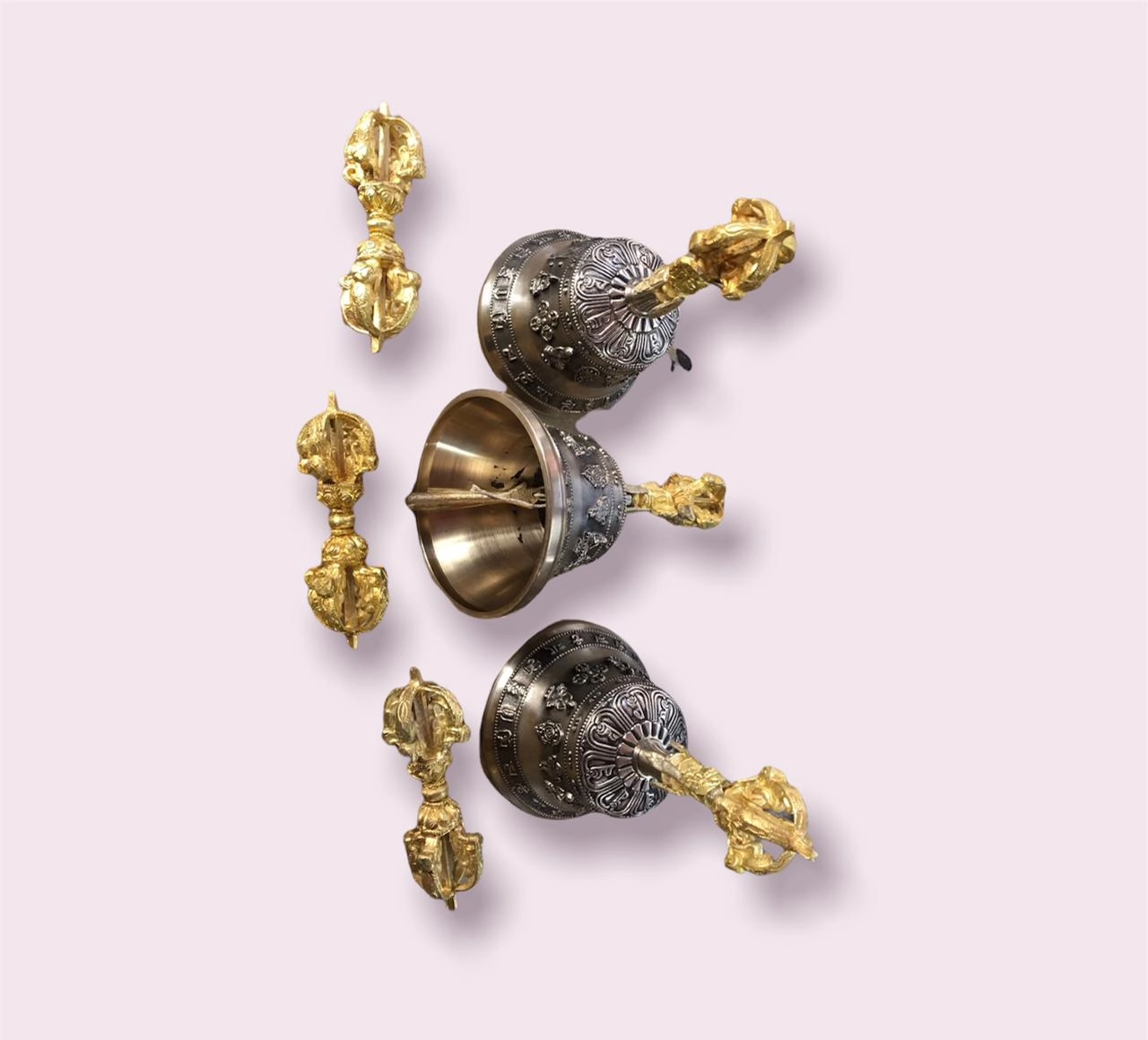 Brass Bell and Bajra