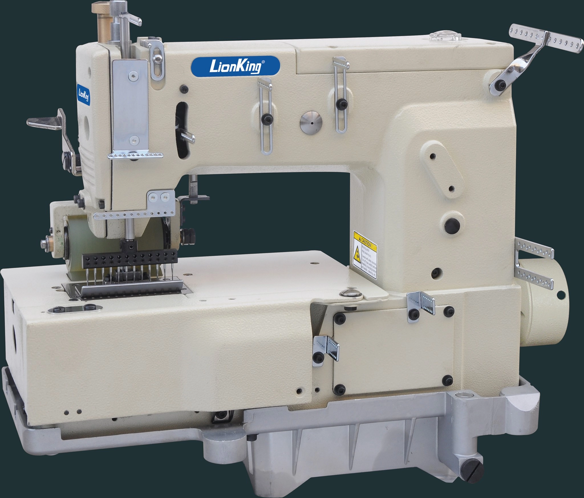 LionKing LK-6512 Kansai elastic  12-Needle Flat-Bed Double Chain Stitch Sewing Machine: