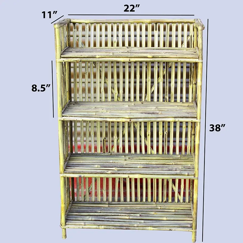 Bamboo Books/Shoes Rack (4 step)