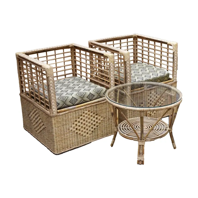 Rattan Box Stick Design Sofa