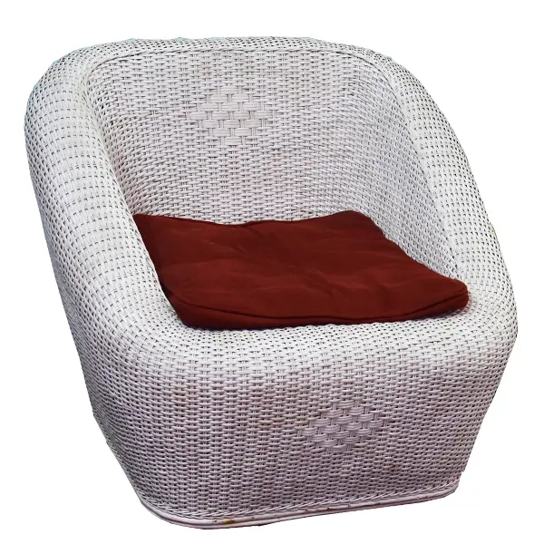 Natural Cane & Rattan Boxy Sofa