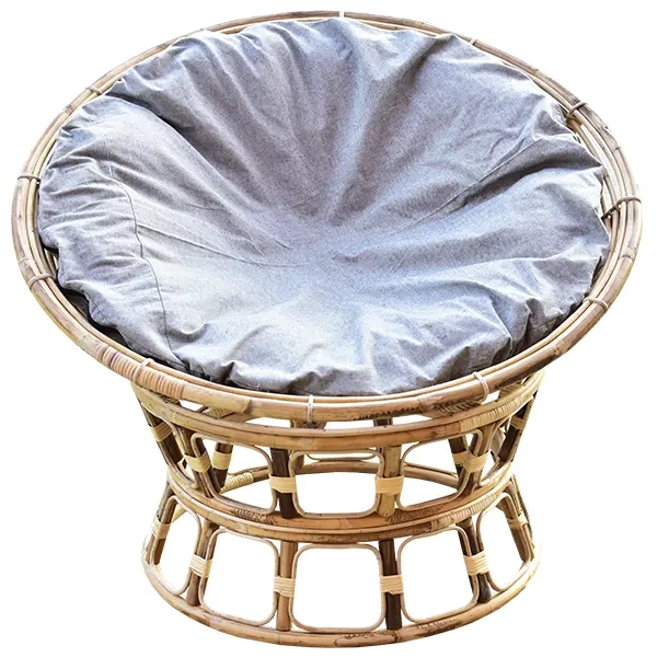 Natural Cane & Rattan Disc Chair