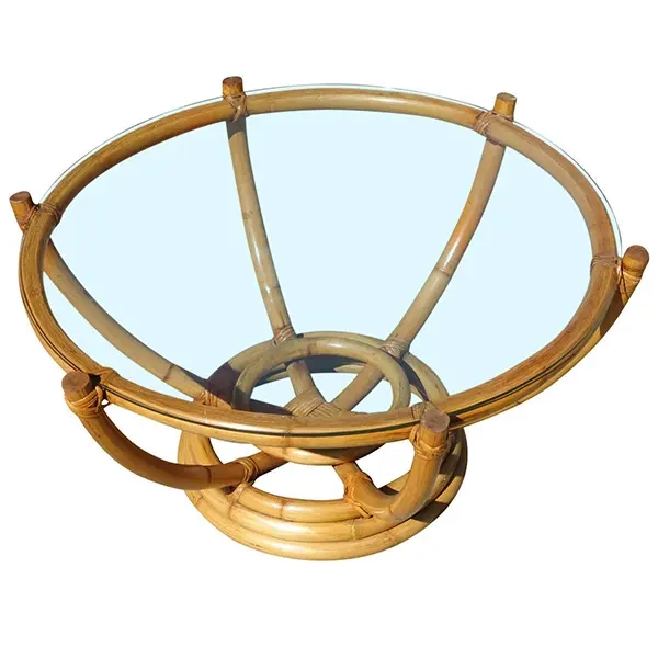 Cane & Rattan Table (bowl)