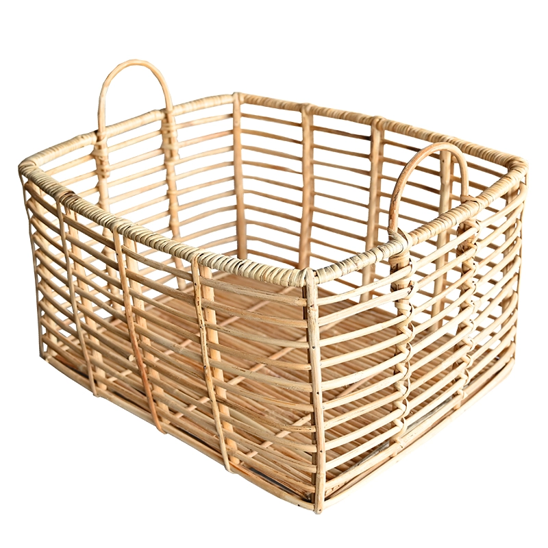 Natural Rattan Laundry Basket