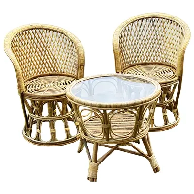 Rattan chair Table Combo