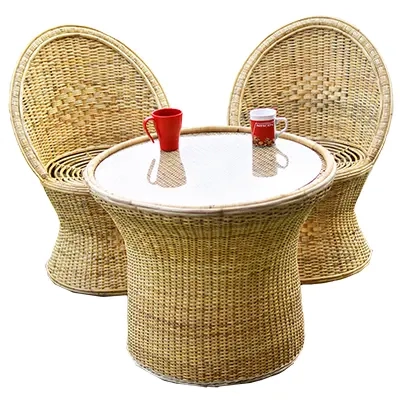 Wicker Coffee Chair Set