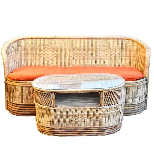 Natural  Rattan Couch Set
