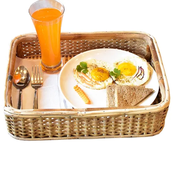 Rattan/Cane Rectangular Tray