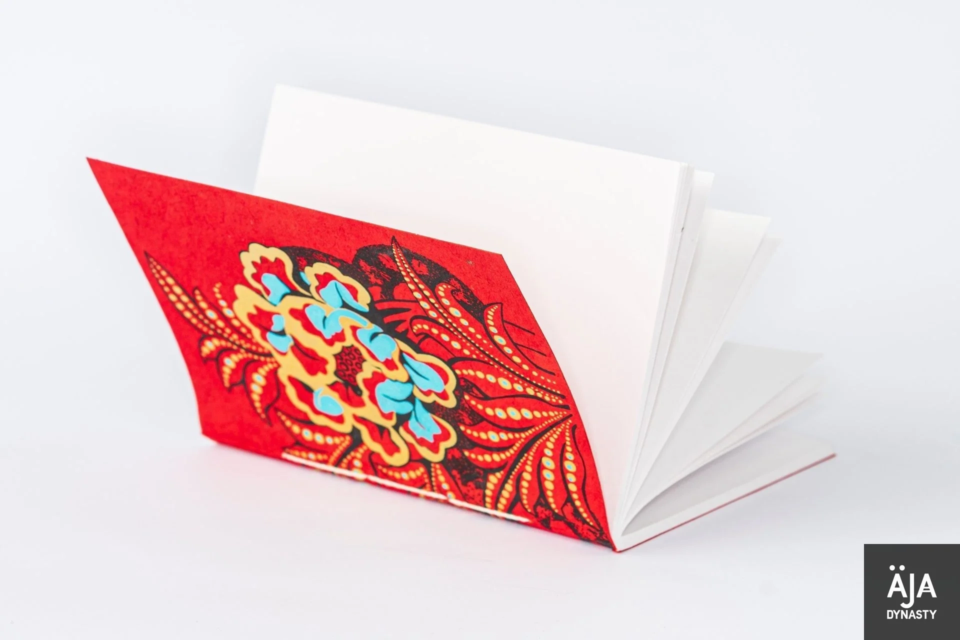 Lokta Notebook Flower of Paradise Red Machine Paper