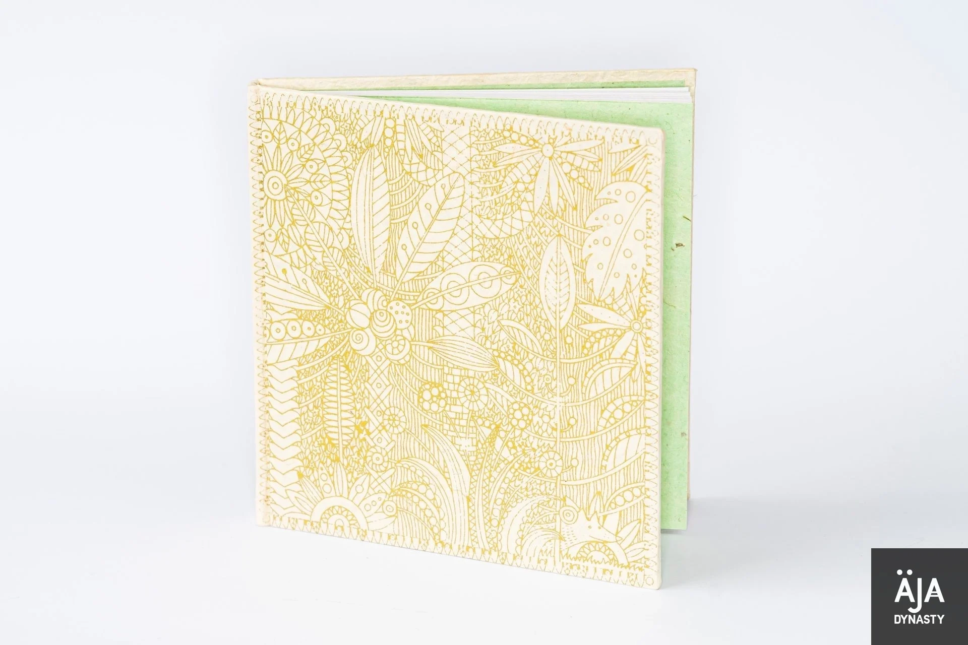 Lokta Notebook Magical Garden Gold Machine Paper