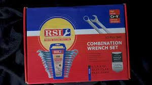 Combination Wrench Set R.S.I with Tray