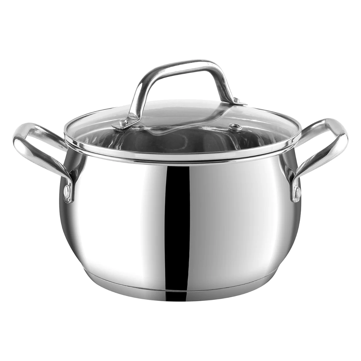 Vinod Stainless Steel Almaty Casserole (Induction Friendly), Size - 1.3 LTR , 2 LTR , 2.9 LTR , 4 LT