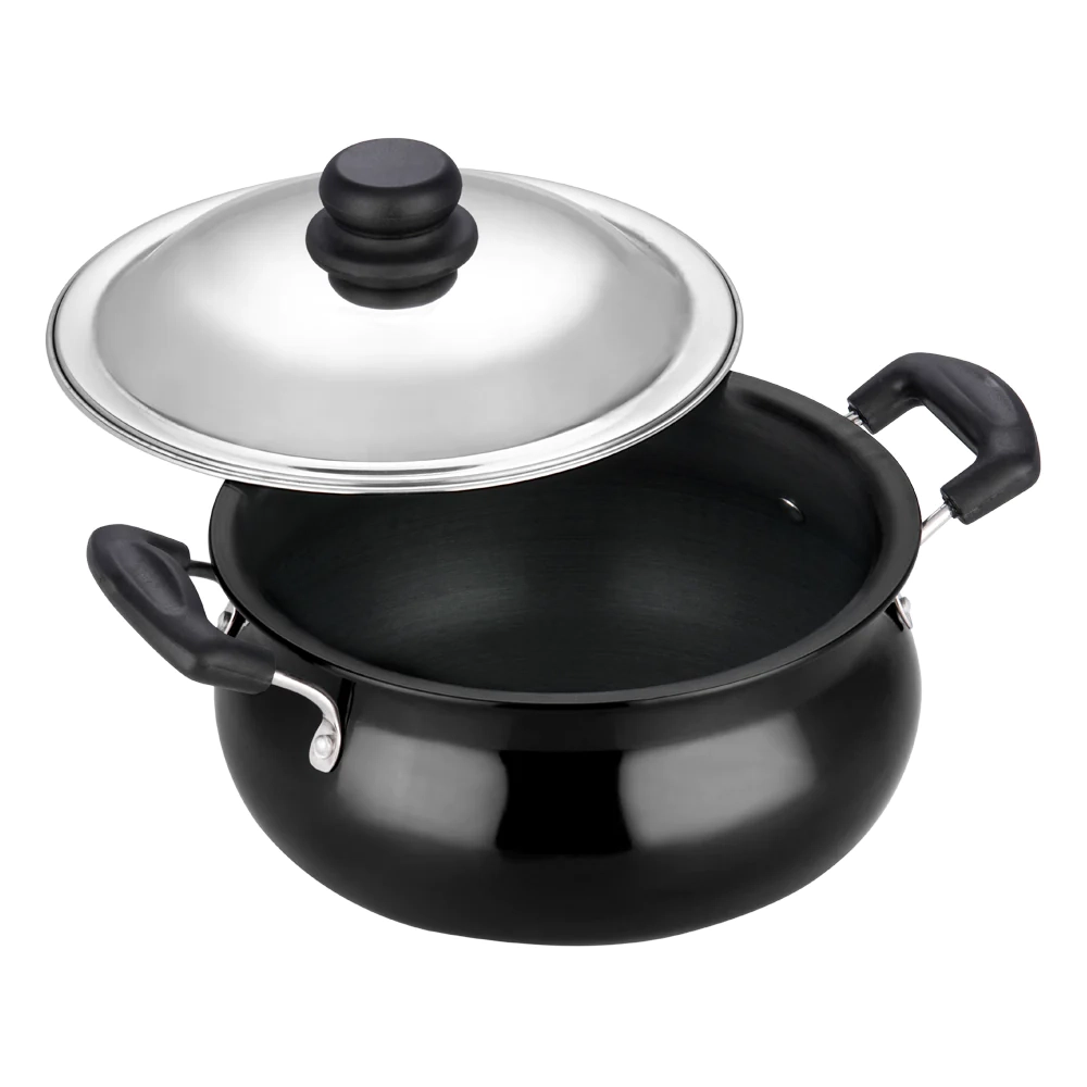 Vinod Hard Anodised Handi With Lid (Induction Friendly) Small