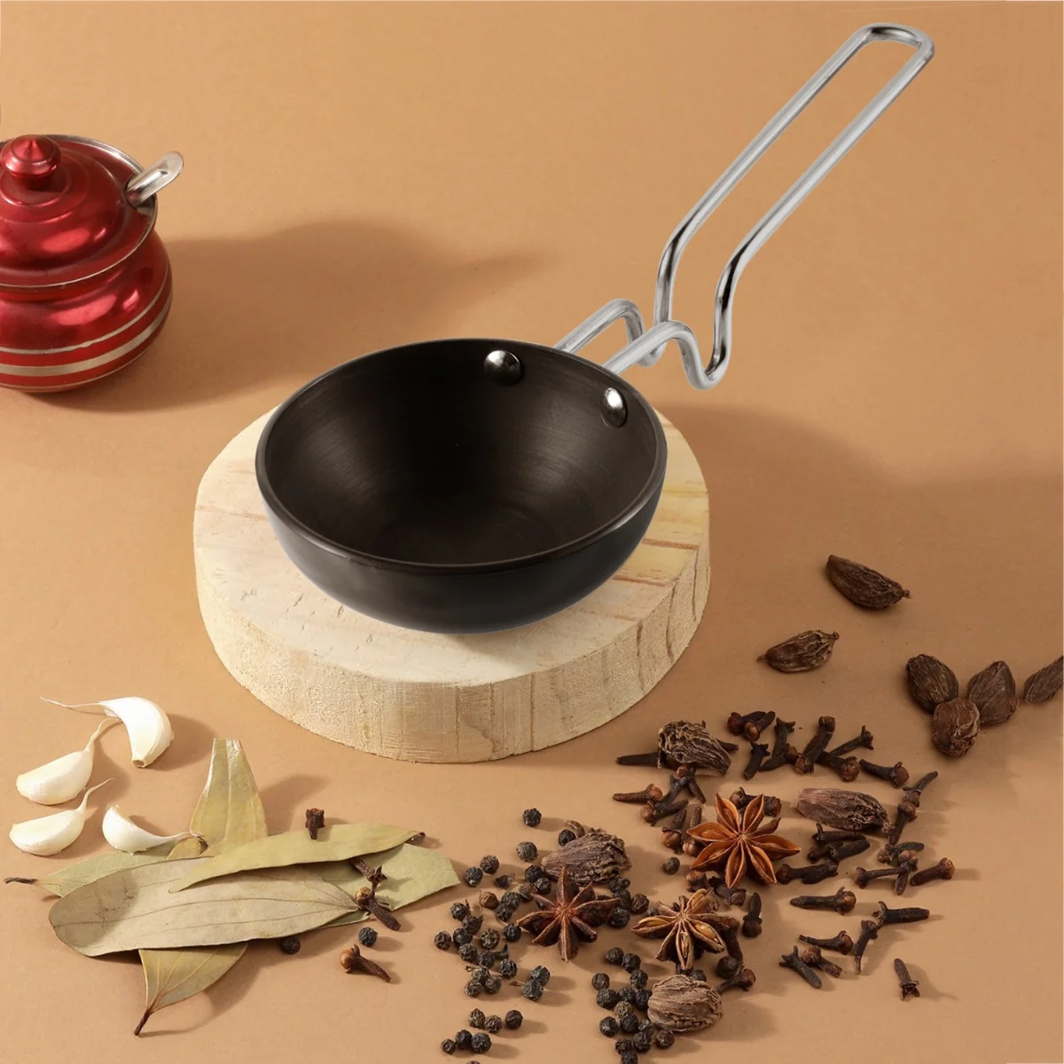 Vinod Hard Anodised Tadka Pan , Size - Small , Medium , Jumbo