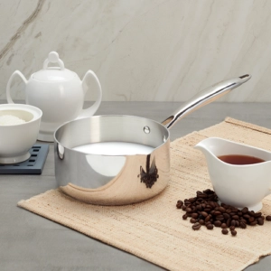 VINOD Milk Pan 14 cm , 16 CM , 18 CM , diameter - Capacity 1LTR , 1.2 LTR , 1.6 LTR  (Stainless Stee