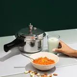 Vinod Platinum Triply Stainless Steel Pressure Cooker , Size - 3 LTR , 5 LTR