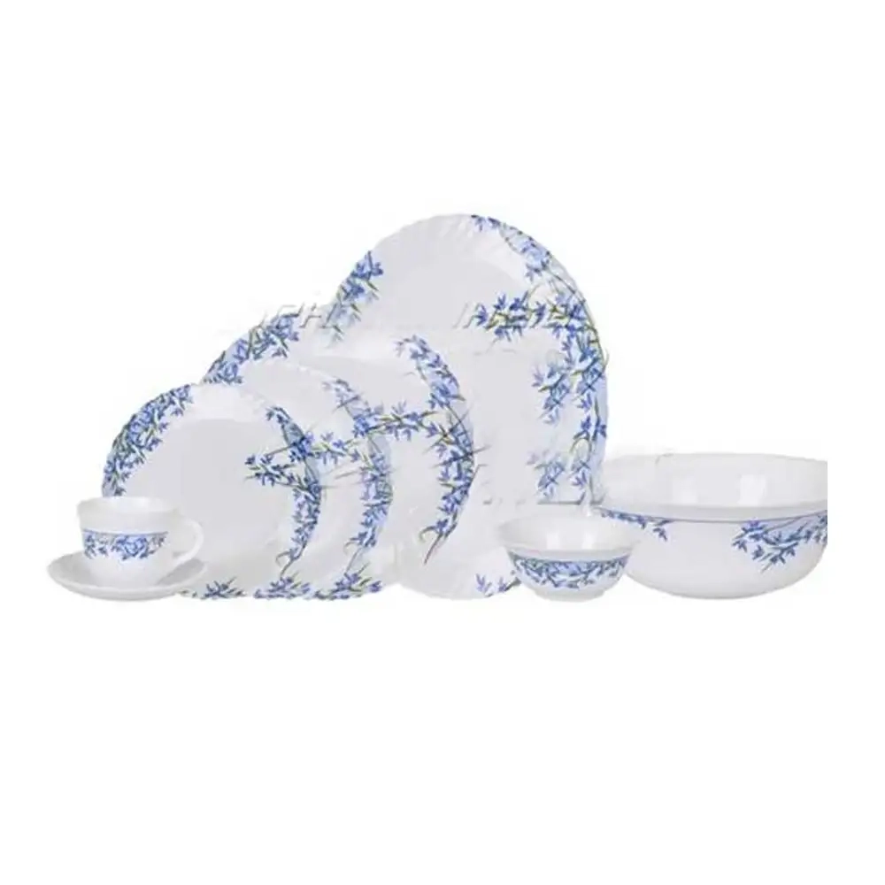 Luminarc Tempered 25 Pcs Arcopal Aliya Blue Dinner Set - L7785