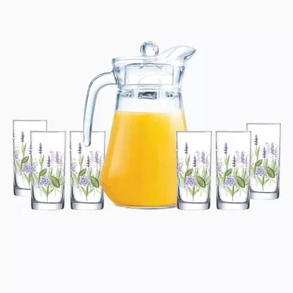 Luminarc-Q1203-CHANTEL AMST+ARC JUG 7PC DRINK SET	