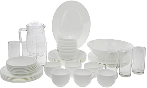 Luminarc TEMP FESTON WHITE 38PC/26PC/19PC  DINNER SET - V3462/58/57