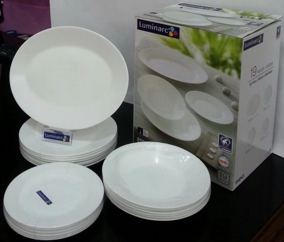 Luminarc TEMP ESSENCE WHITE 19PC DINNER SET - N1190	