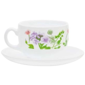 Luminarc N2359 TEMP ESSENCE MABELLE CUP & SAUCER 22 CL-KL2/B9
