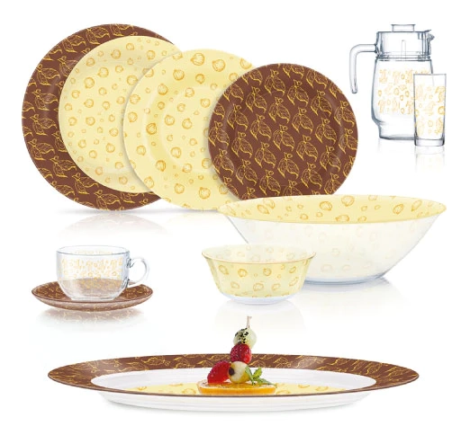 Luminarc	V0927	TEMP AMBI GOLD CRESCENT 46P DINNER SET