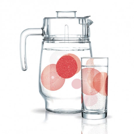 Luminarc	N0801	S7P CONSTELLA RED AMST+TIVOLI DRINK SET