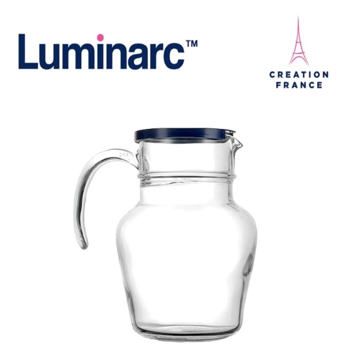Luminarc-N8406-FLORERO PLAIN JUG+LID 1.4L - A6																						