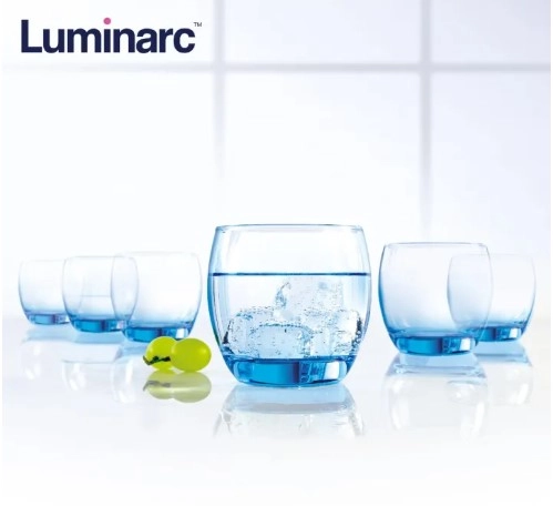 Luminarc-J1584-GOBELET FB32 SAL TO ICE BLUE																						