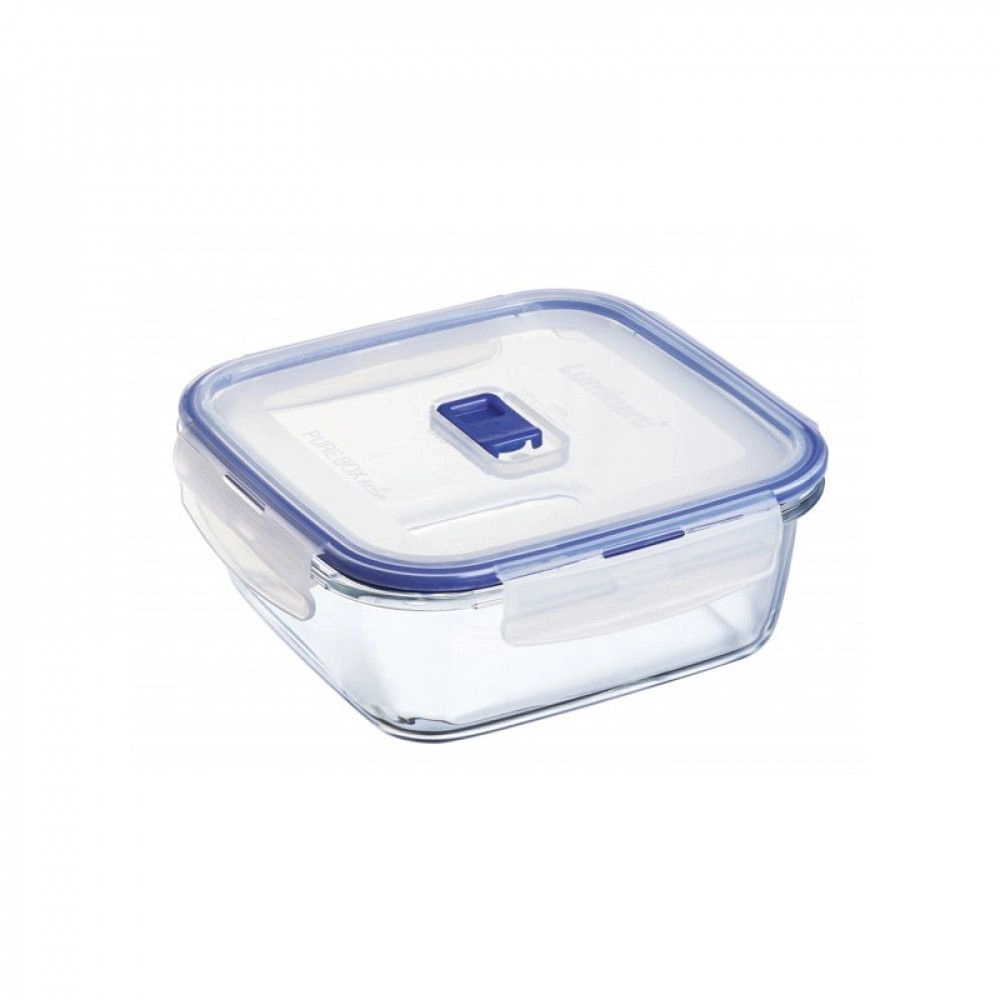Luminarc Temp A6 Keep'n Lagon Rectangular Flat Rim Kitchen Storage Container, 0.38 Litre Capacity