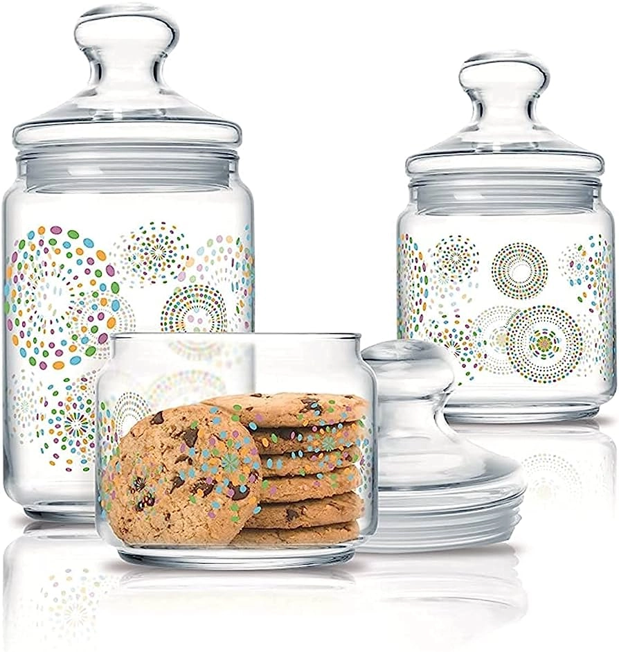 Luminarc	N1635	RAINBOW FLAKES POT CLUB 3PC SET