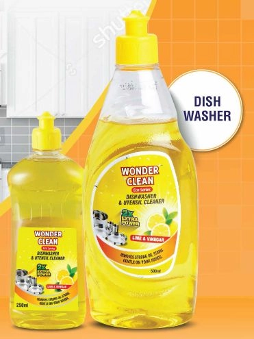 WONDER FRESH Liquid Dish Wash Gel with Power of Lemon 250ml , 500ml , 1000ml , 5000ml