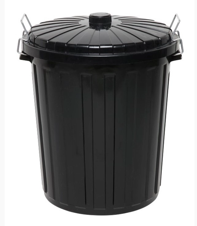 Garbage bin with lid