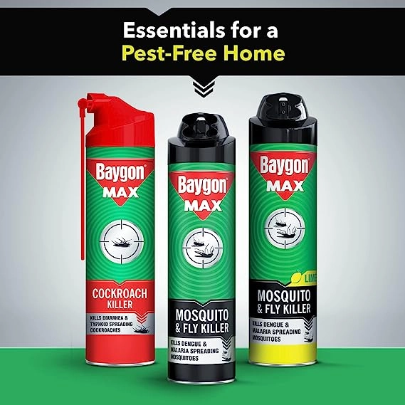 Mortein/Baygon - For killing mosquitoes and cockroaches.