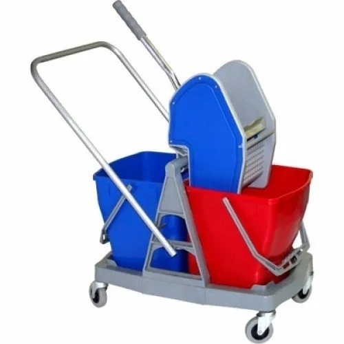 Double Bucket Mop Trolley