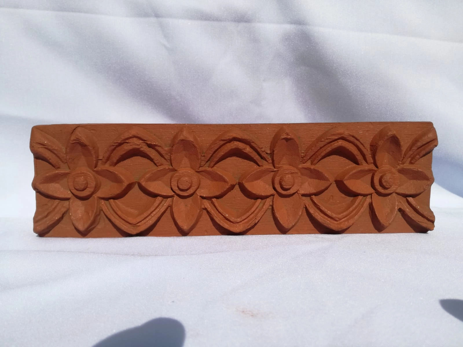 Flower Design Clay Roof Tile