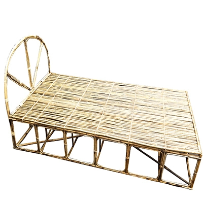 Natural Bamboo & Rattan Bed