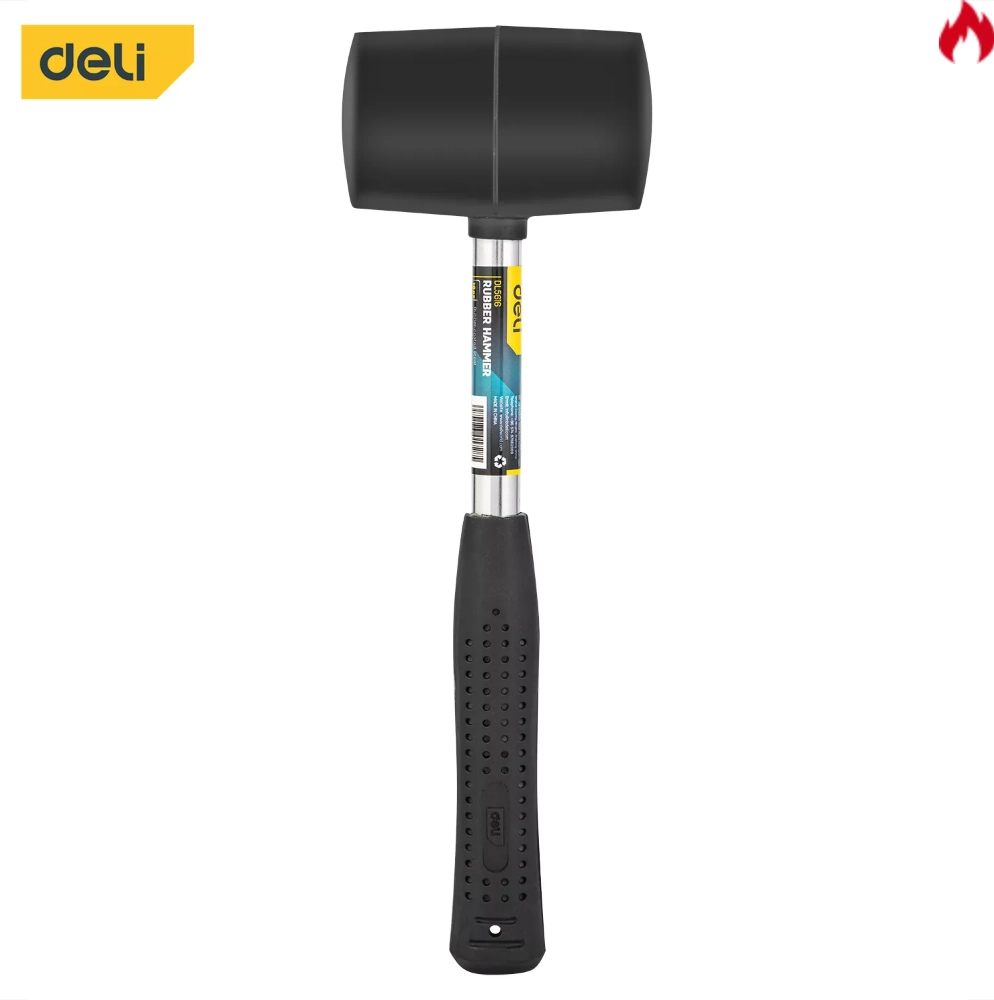 Rubber Hammer with Steel Handle 16oz