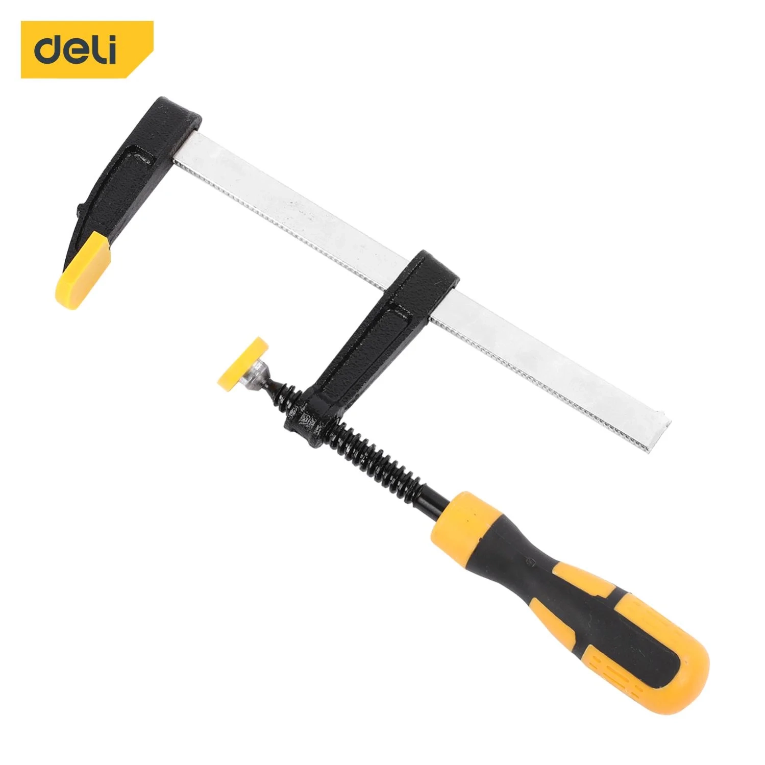 Deli F Clamp Woodworking Metal Fixing Clamp High Powerful Clamping Strength Carpentry Clamps Hand Tools 150mm 1000N