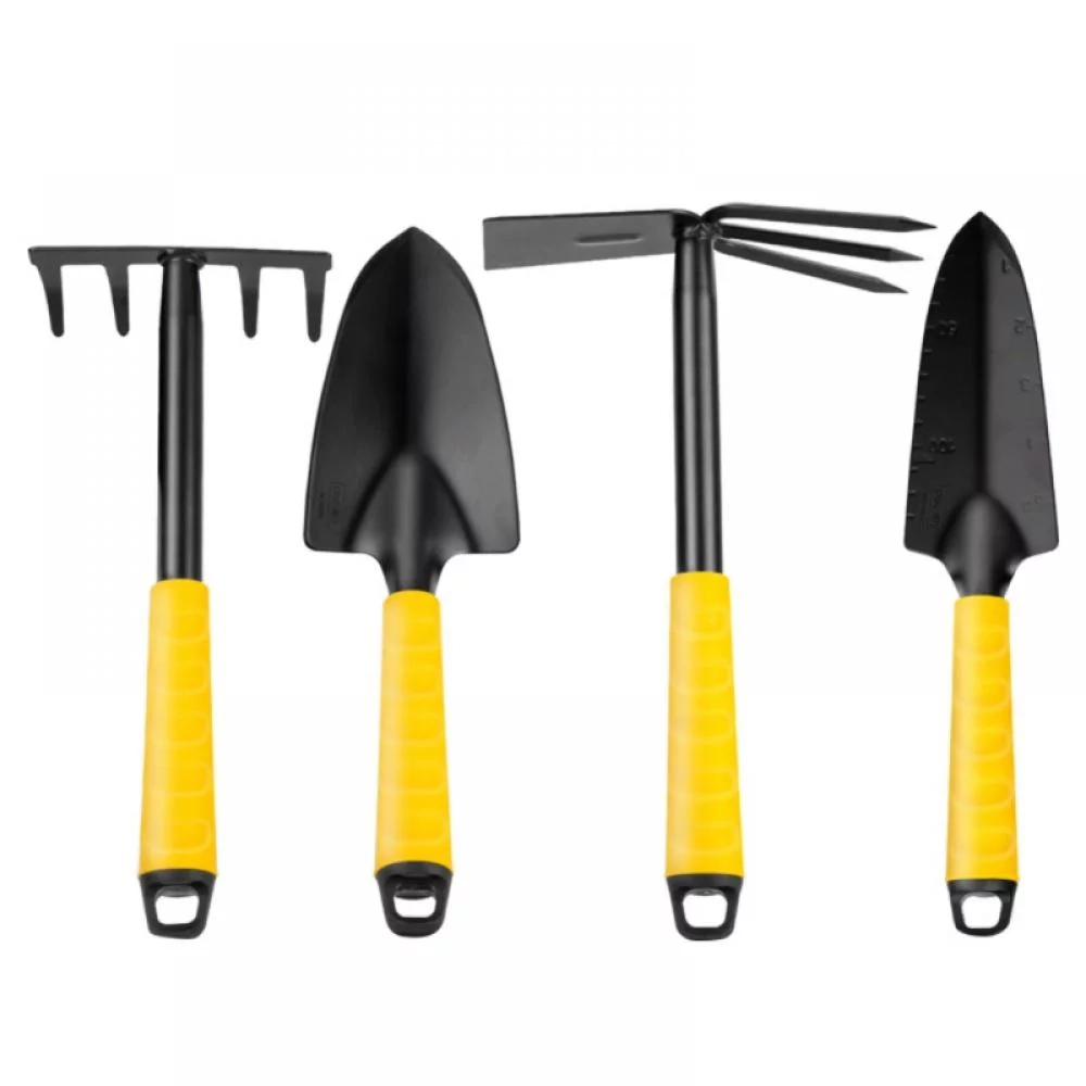 Deli DL580804 Four-piece shovel, hoes and rake household garden tools