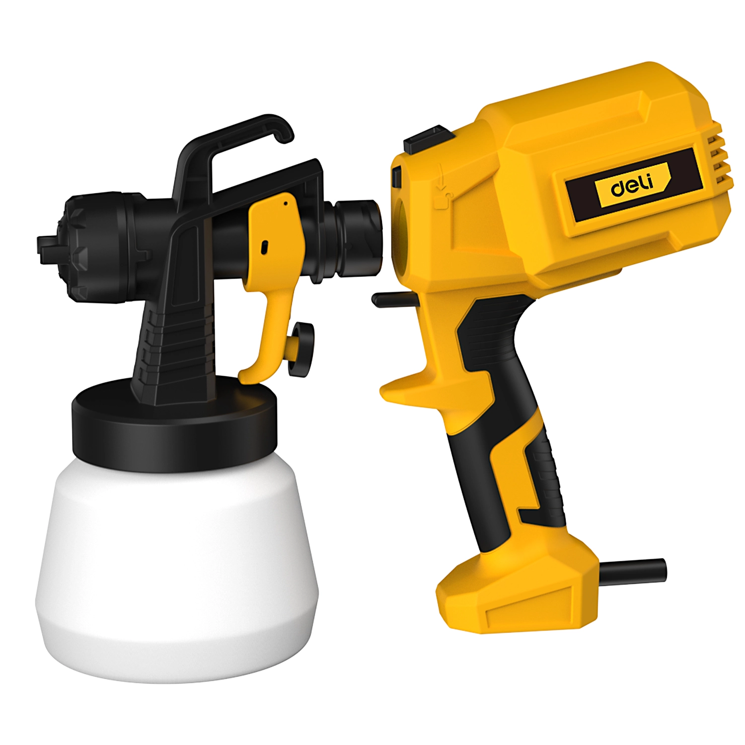 Deli 550W Industrial Electric Paint Spray Gun High Power Spraying Machine 800ML EDL-PQ380-E1