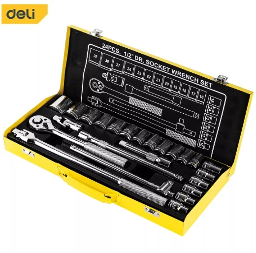 Deli-1/2" 24PCS Socket Set-EDL2024T